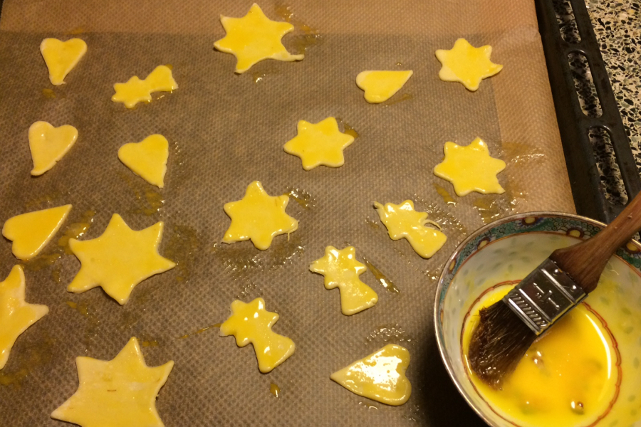 kerstsoep bladerdeeg koekjes