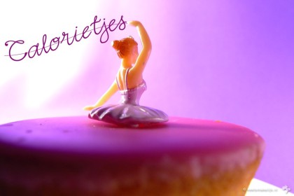 calorieën verbranden roze koek