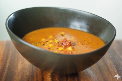 kikkererwtensoep met prei