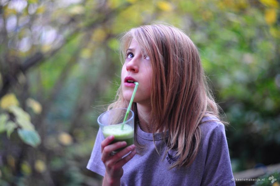 groene smoothie, Popeye Shake, spinazie, amandelmelk, banaan