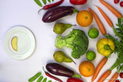 rotzooi eten, klanten kopen 25% meer groente en fruit na eten appel