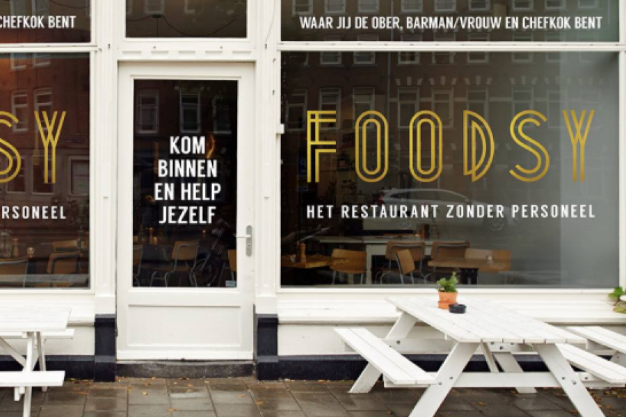 Foodsy restaurant zonder personeel fnv